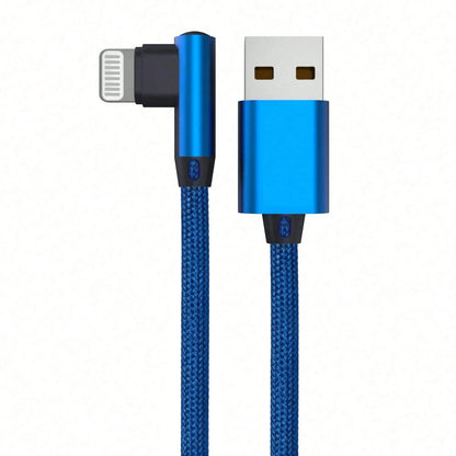 BinBoom 90 Degree USB-A To Lightning Data Cable For IPad 14/13/12/11 X/8/7/7plus/6/6S/5, Supports Fast Charging, L-Shaped Cable, MFi Certified