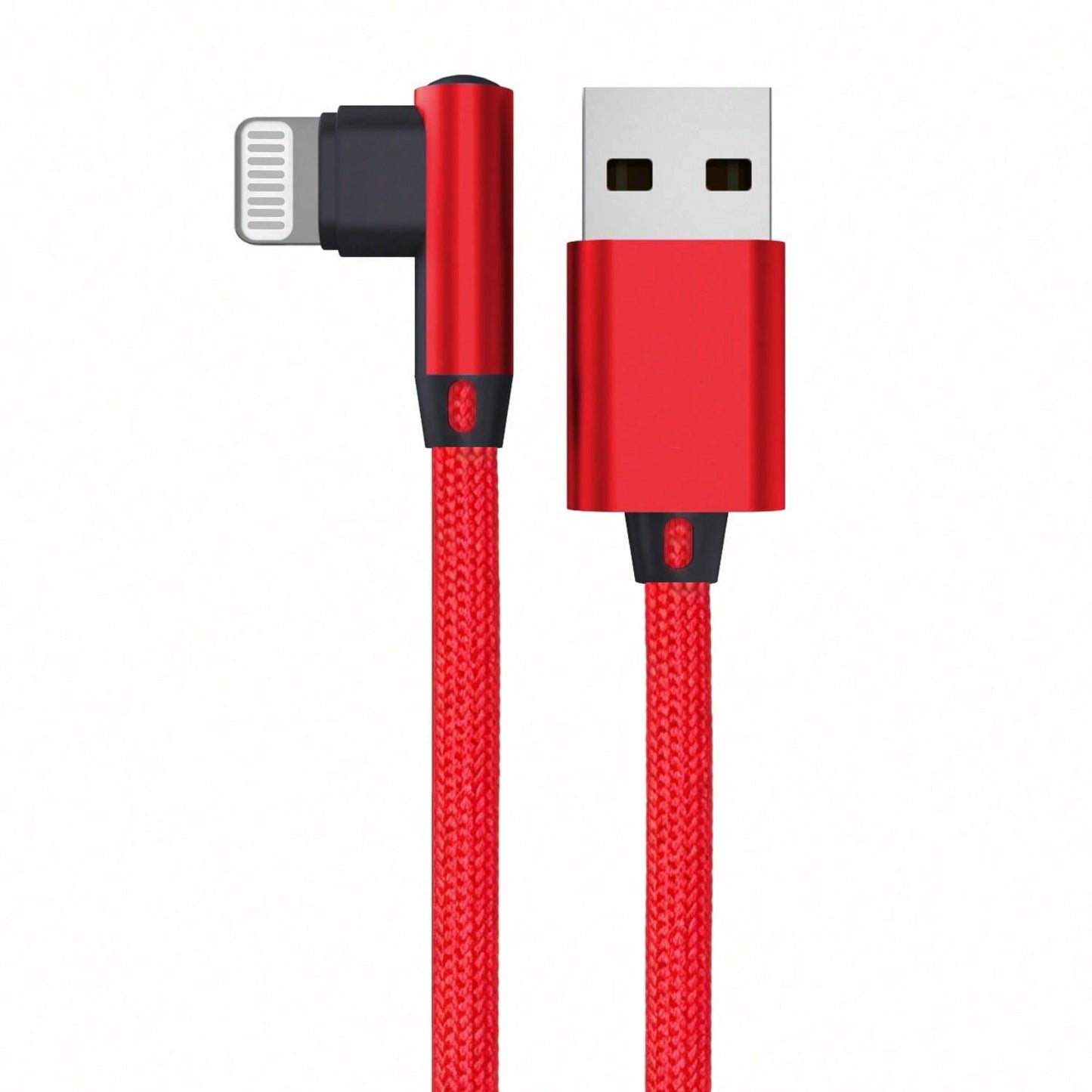 BinBoom 90 Degree USB-A To Lightning Data Cable For IPad 14/13/12/11 X/8/7/7plus/6/6S/5, Supports Fast Charging, L-Shaped Cable, MFi Certified