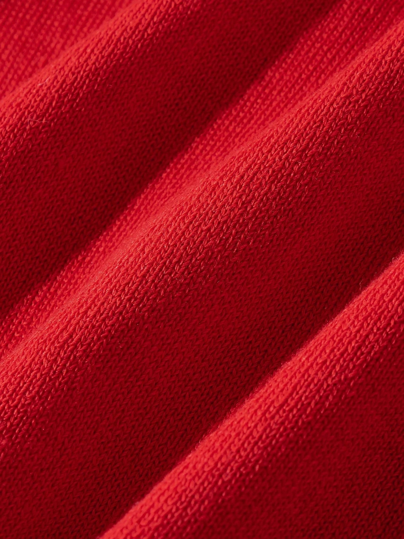 Blossori Young Girls Cardigans Autumn/Winter Red Fitted Round Neck Sweater Jacket
