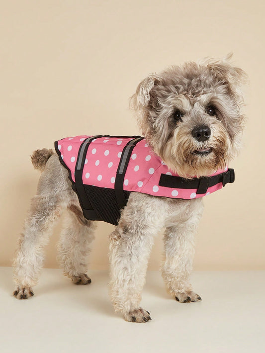 BONAPET Summer Pet High Buoyancy Adjustable Life Jacket, Cat & Dog Swimwear
