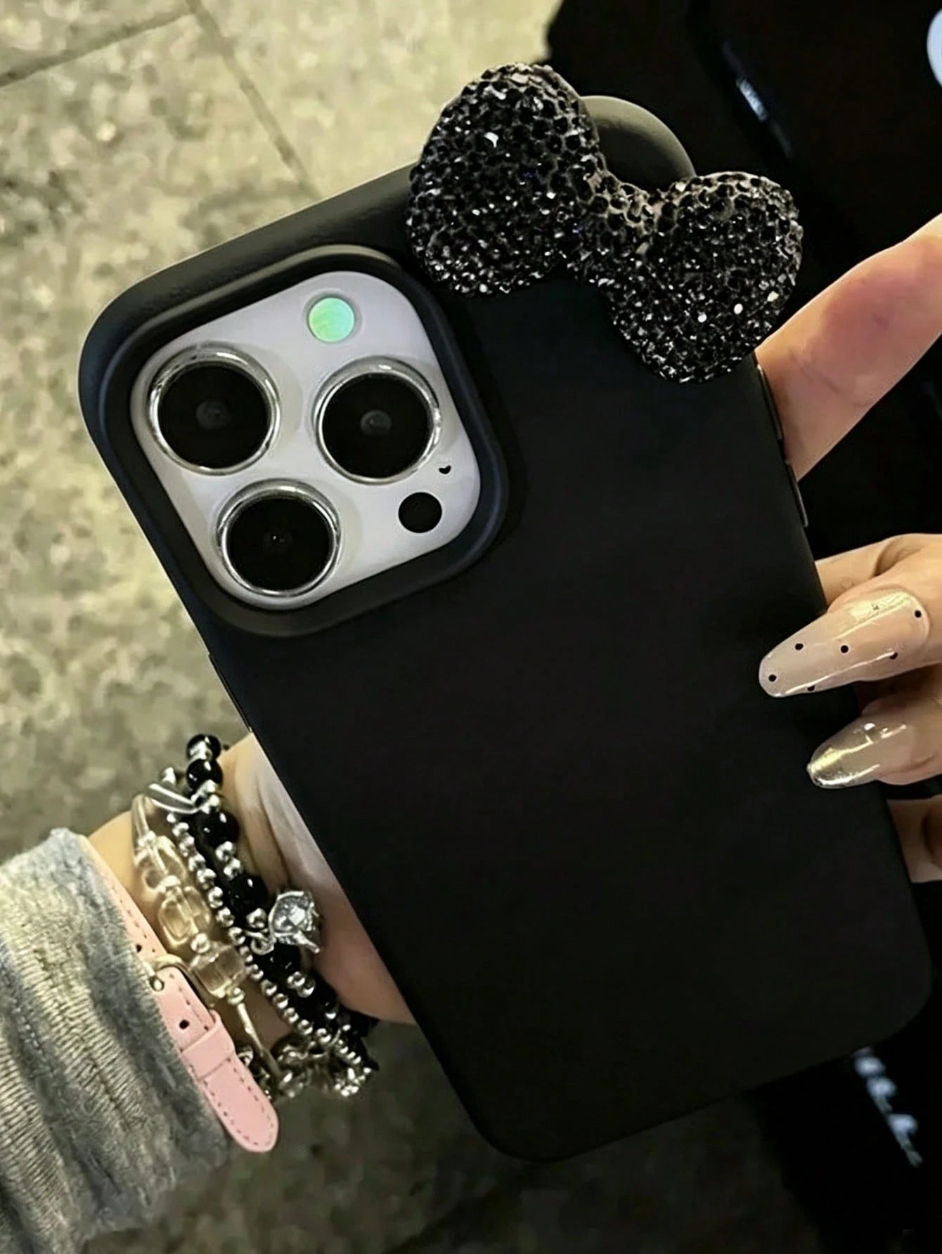 Bow-Knot 1pc Pink Personalized Full Coverage TPU Shockproof Phone Case Compatible With Apple 17, 16, 15, 14, 13, 12, 11 Pro Max
