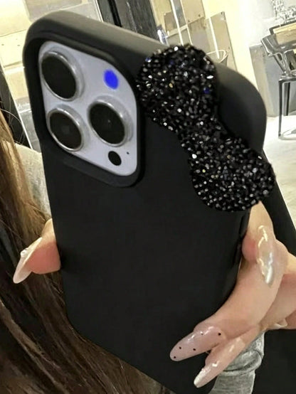 Bow-Knot 1pc Pink Personalized Full Coverage TPU Shockproof Phone Case Compatible With Apple 17, 16, 15, 14, 13, 12, 11 Pro Max