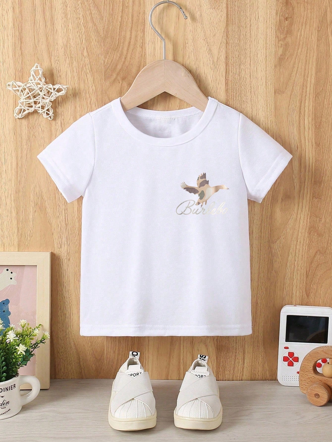 Boys' Casual Fashion T-Shirt, Camo Mallard Duck Print, Comfortable Soft Fabric, Perfect For Little Ones