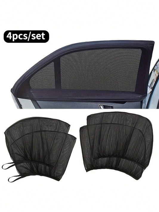 Breathable Car Mosquito Screens With High Density Mesh To Block Insects And Uv Rays Stretchable Car Window Shade For Campers And Road Trippers Universal Car Cover For Car Camping And Outdoor Resting O