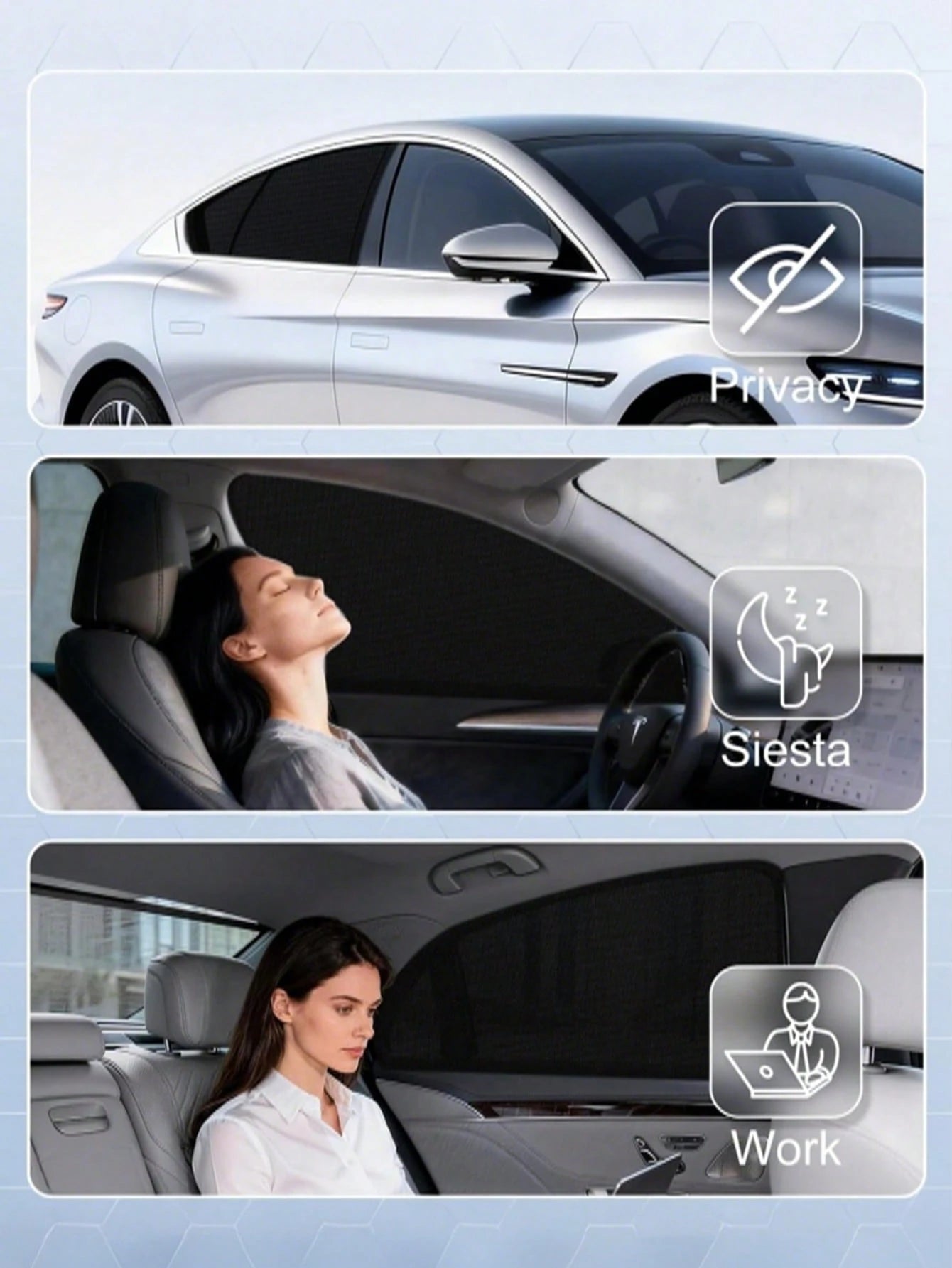 Breathable Car Mosquito Screens With High Density Mesh To Block Insects And Uv Rays Stretchable Car Window Shade For Campers And Road Trippers Universal Car Cover For Car Camping And Outdoor Resting O
