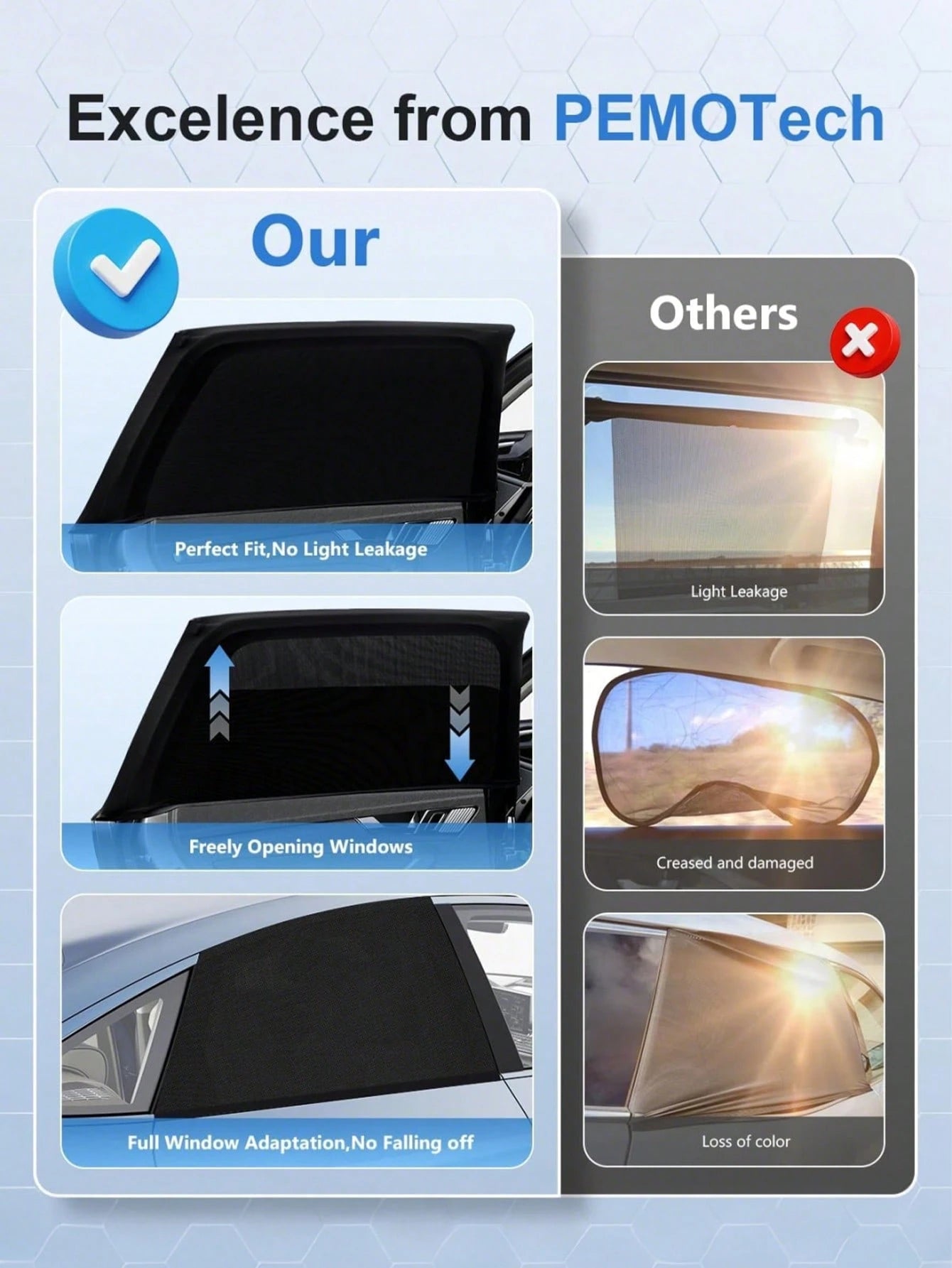 Breathable Car Mosquito Screens With High Density Mesh To Block Insects And Uv Rays Stretchable Car Window Shade For Campers And Road Trippers Universal Car Cover For Car Camping And Outdoor Resting O