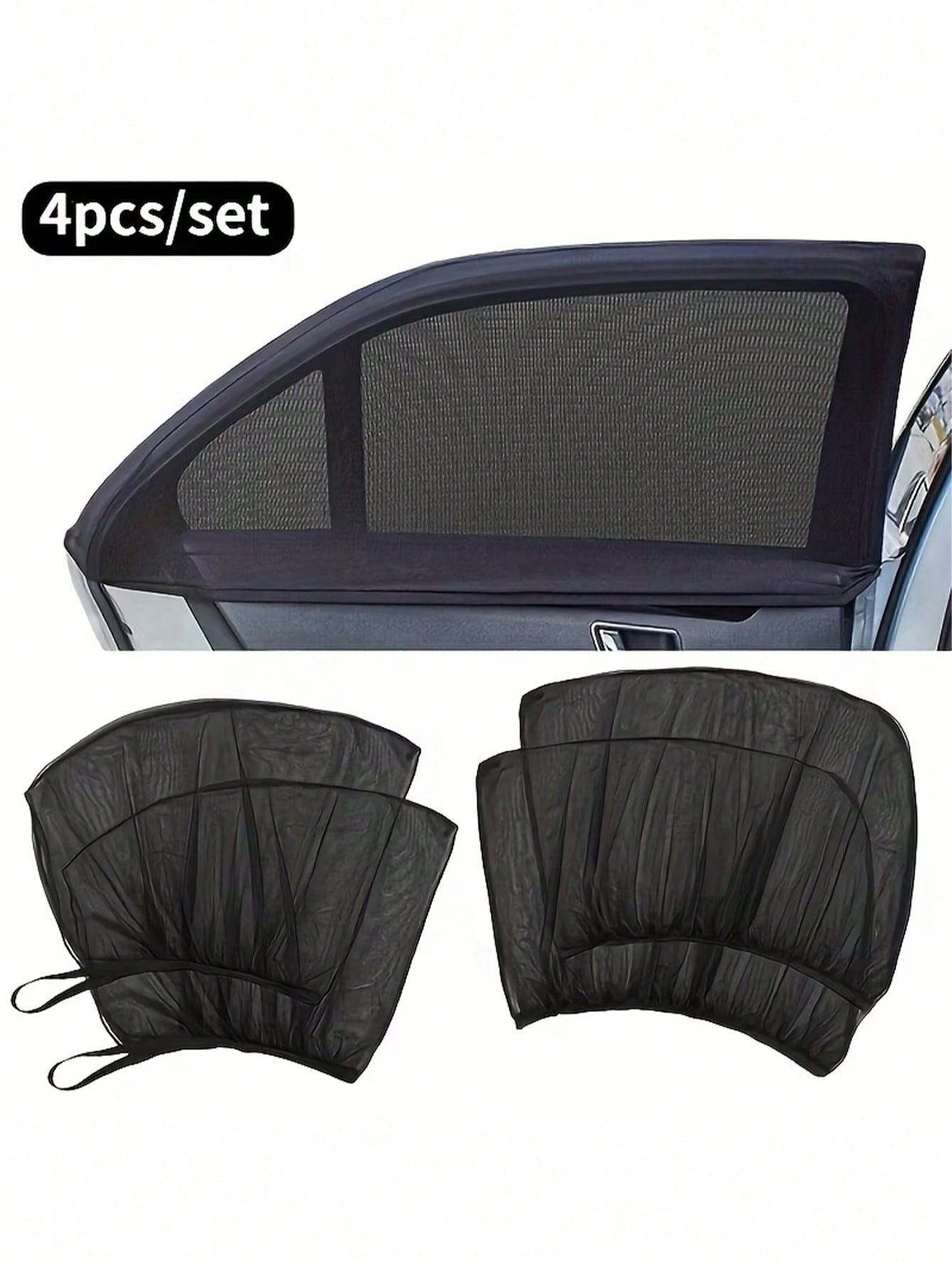 Breathable Car Mosquito Screens With High Density Mesh To Block Insects And Uv Rays Stretchable Car Window Shade For Campers And Road Trippers Universal Car Cover For Car Camping And Outdoor Resting O