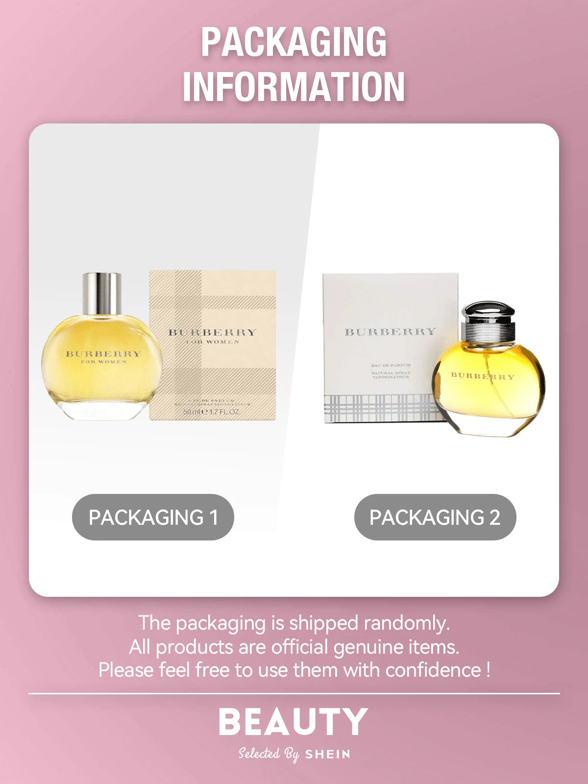 Burberry Classic Eau De Parfum Spray For Women EDP 1.7oz/50ml,3.3oz/100ml- Perfume For Long Lasting Suitable For Birthday, Office, Gift, Daily Use
