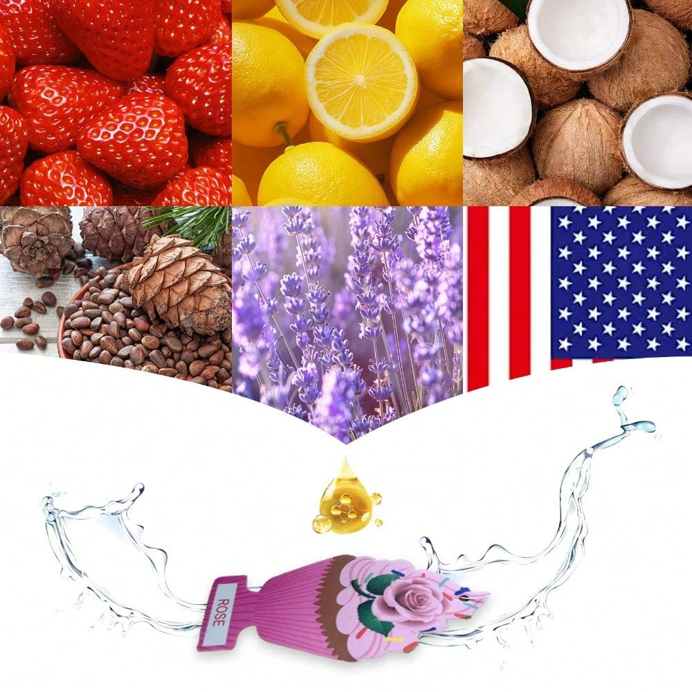 Car Air Fresheners With In 8-16pcs Sets- Designed In A Hanging Ice Cream Shape, Which Can Be Used To Decorate The Rearview Mirror Of The Car.