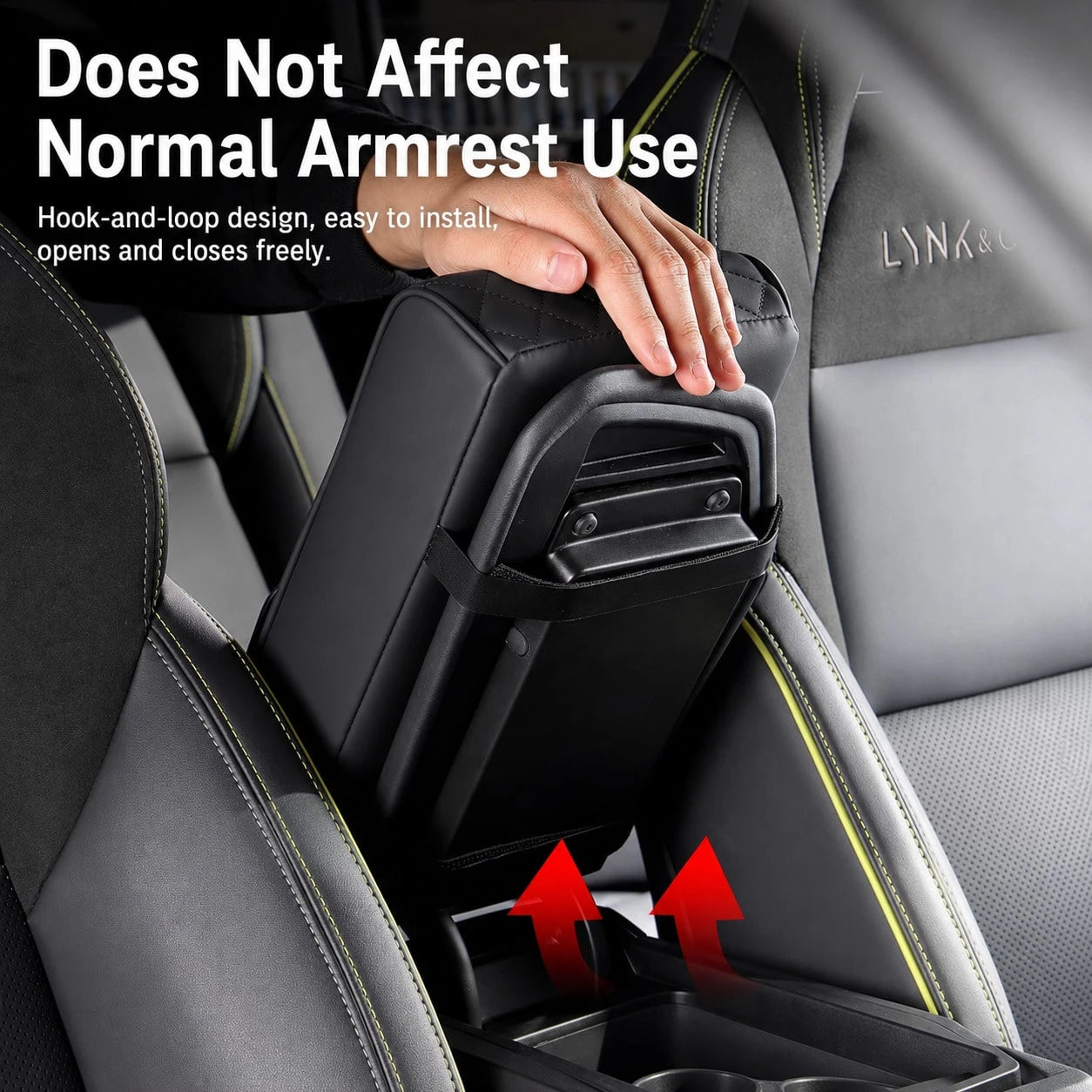 Car Armrest Mat, Car Center Armrest Mat With 2 Cup Holders, PU Leather Armrest Mat, Portable Car Armrest Pillowcase, Booster Seat, Girlfriend Gift, Car Accessories, Women's Car Accessories, Car Decora