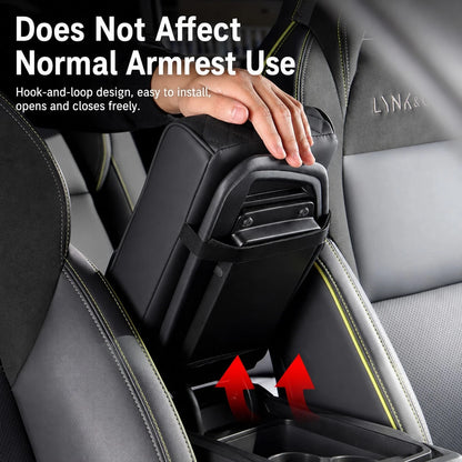 Car Armrest Mat, Car Center Armrest Mat With 2 Cup Holders, PU Leather Armrest Mat, Portable Car Armrest Pillowcase, Booster Seat, Girlfriend Gift, Car Accessories, Women's Car Accessories, Car Decora