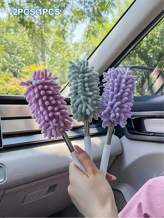Car Cleaning Tools, Car Duster Brush, Retractable Duster, Car Glass Cleaner, Retractable Anti-Static Duster Brush For Cleaning Car Dust And Windshield