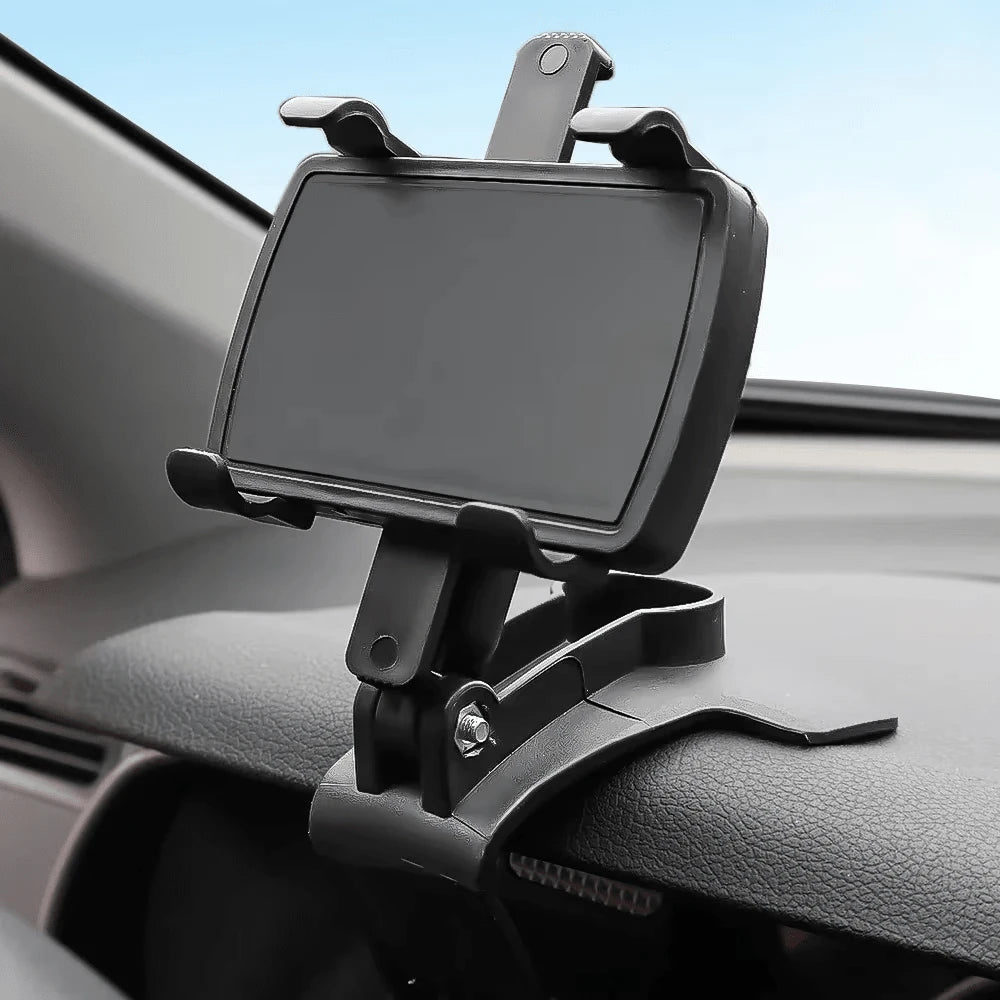 Car Dashboard Phone Holder, Center Console Phone Navigation Mount, Rearview Mirror Sun Visor Phone Stand, Multi-Function