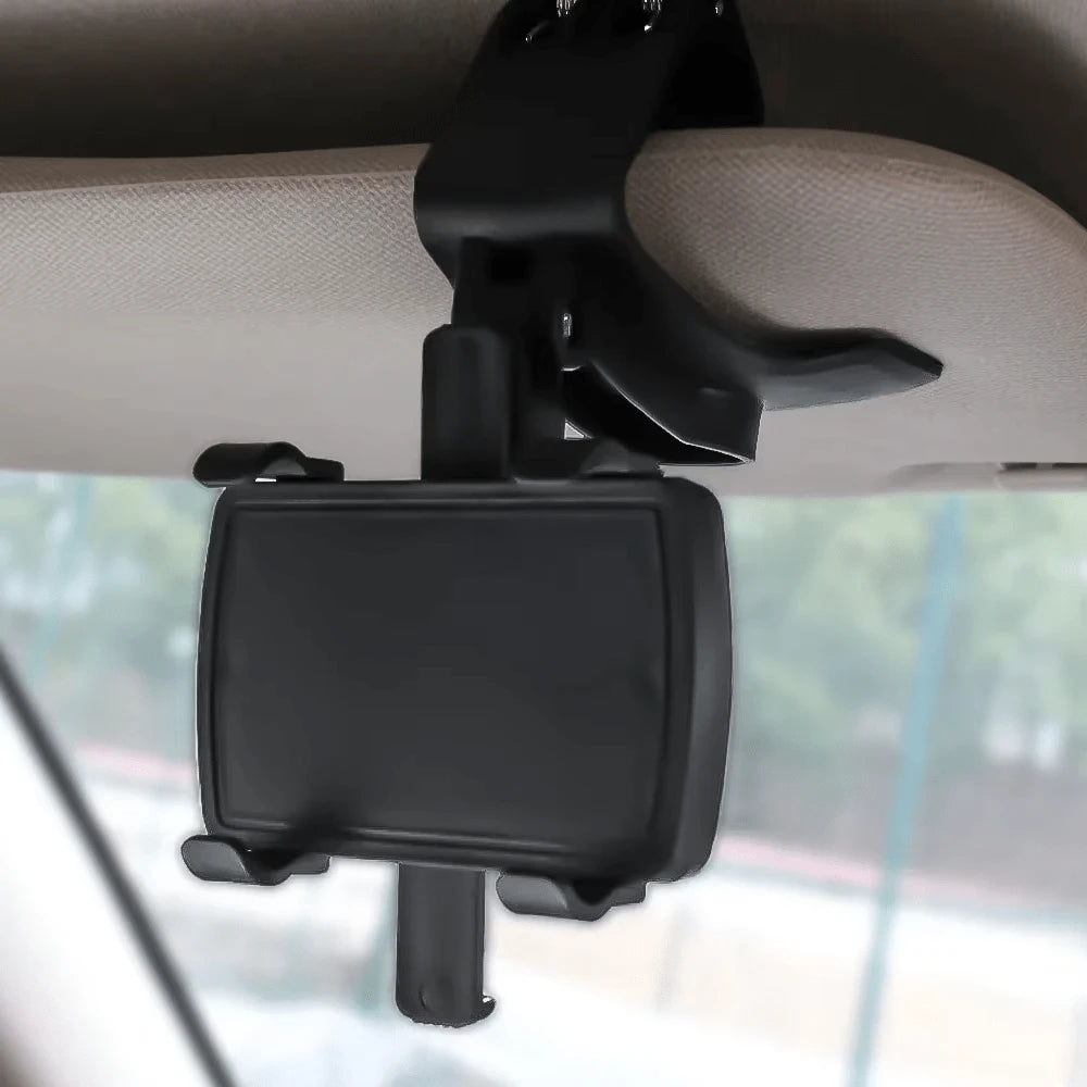 Car Dashboard Phone Holder, Center Console Phone Navigation Mount, Rearview Mirror Sun Visor Phone Stand, Multi-Function