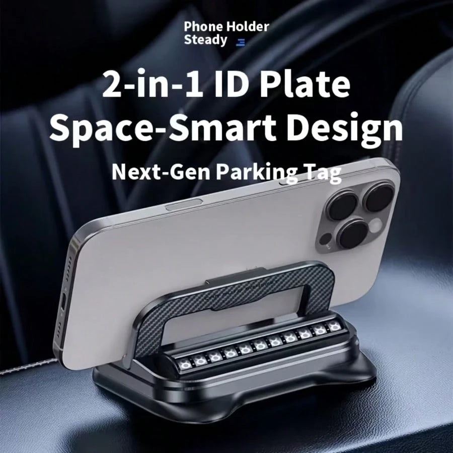 Car Dashboard Phone Holder, HUD Mount Clip-On Universal Navigation Bracket, Air Vent Clip Holder