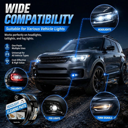 Car Headlight Restoration Kit, Ceramic Headlight Cleaner & Restorer, Removes Scratches,Oxidation & Yellowing, Nano Coating With Sponge Applicator For All Car Lamps, Long-LastingClear Finish Headlight