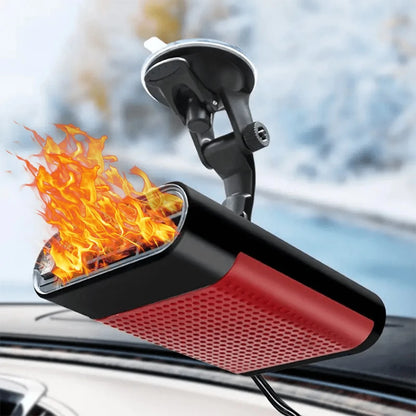 Car Heater- 12V USB Portable Heating Suction Cup Car Windshield/Center Console Heater Compatible With Multiple Vehicles