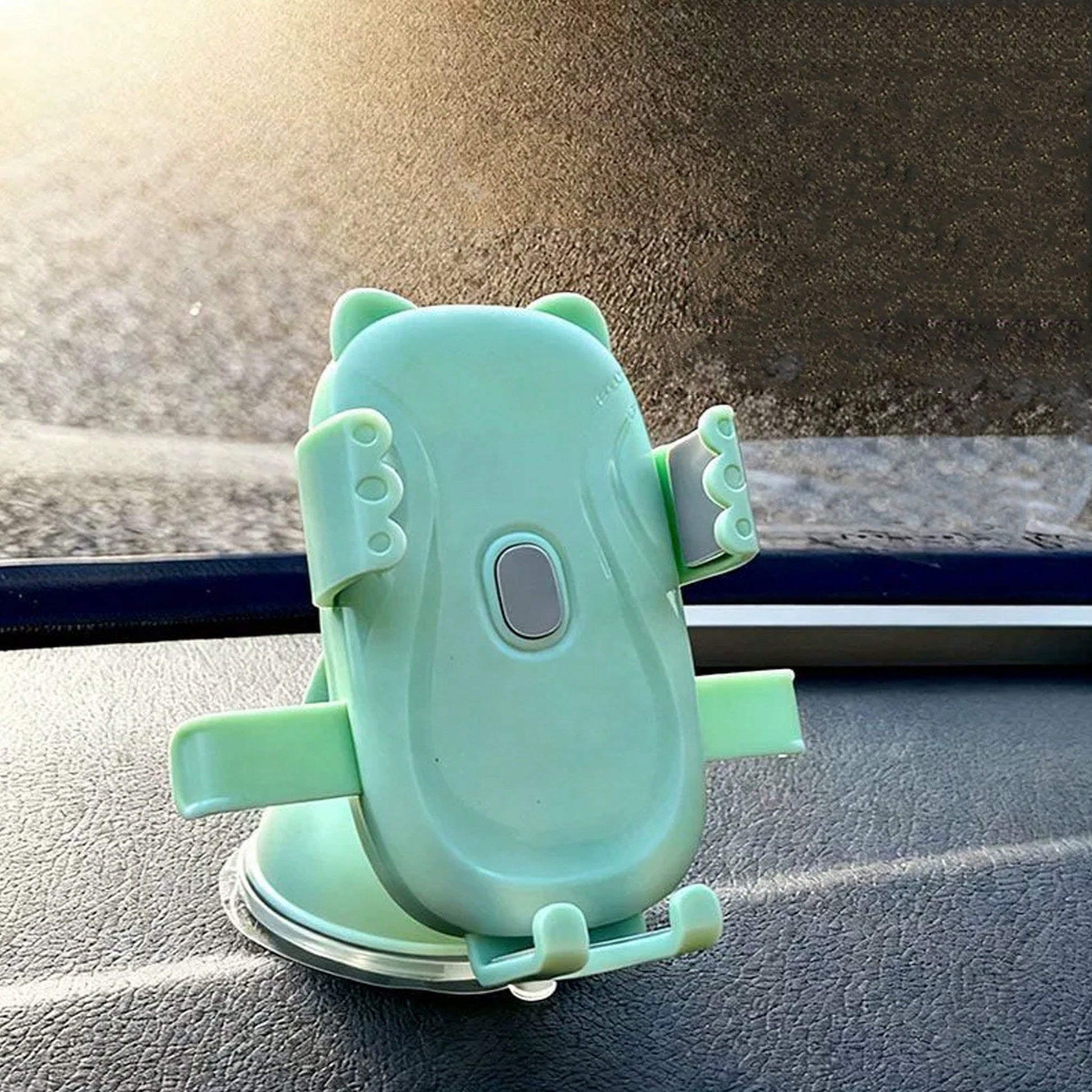 Car Phone Holder One Hand Release Automatic Clamping Suction Cup Base Adjustable Phone Mount For Car Truck SUV Dashboard Windshield