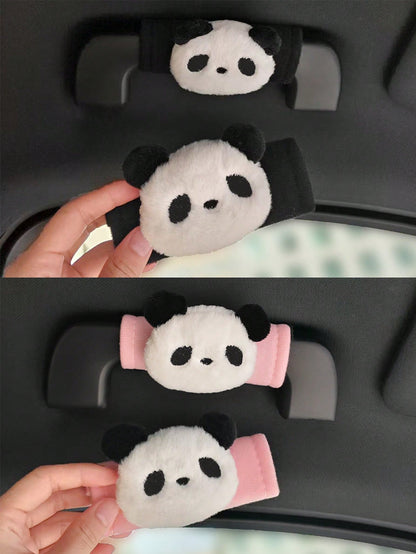 Car Roof Panda Handle Protection Cover For Car Interior Handle For Roof Car Roof Handle Set For Interior Door Handle Set For Passenger Seat Decoration