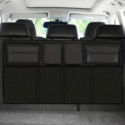 Car Trunk Organizer, Large Capacity Adjustable Rear Storage Bag, Oxford Material Multi-Purpose Seat Backrest Organizer, Suitable For All Car Models!Car Organizer