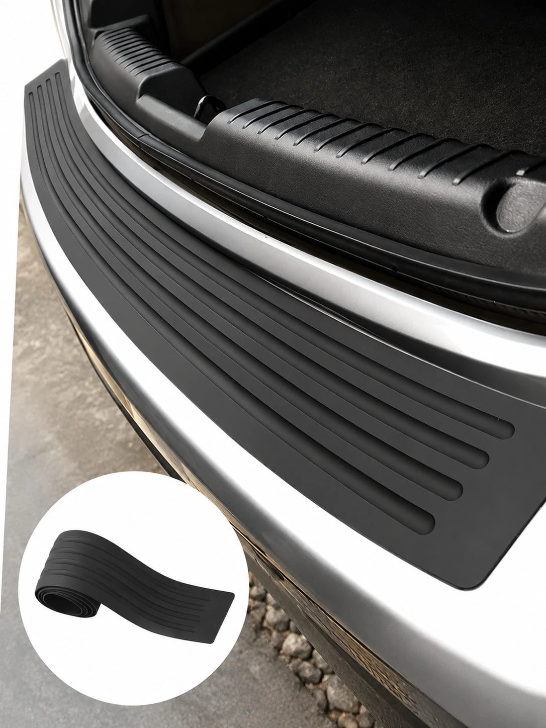 Car Trunk Protection Strip, Anti Scratch And Trampling Car Protection Sticker, Car Trunk Exterior Decoration Accessories, Car Trunk Door Edge Anti-Collision Strip, Car Accessories