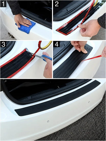 Car Trunk Protection Strip, Anti Scratch And Trampling Car Protection Sticker, Car Trunk Exterior Decoration Accessories, Car Trunk Door Edge Anti-Collision Strip, Car Accessories