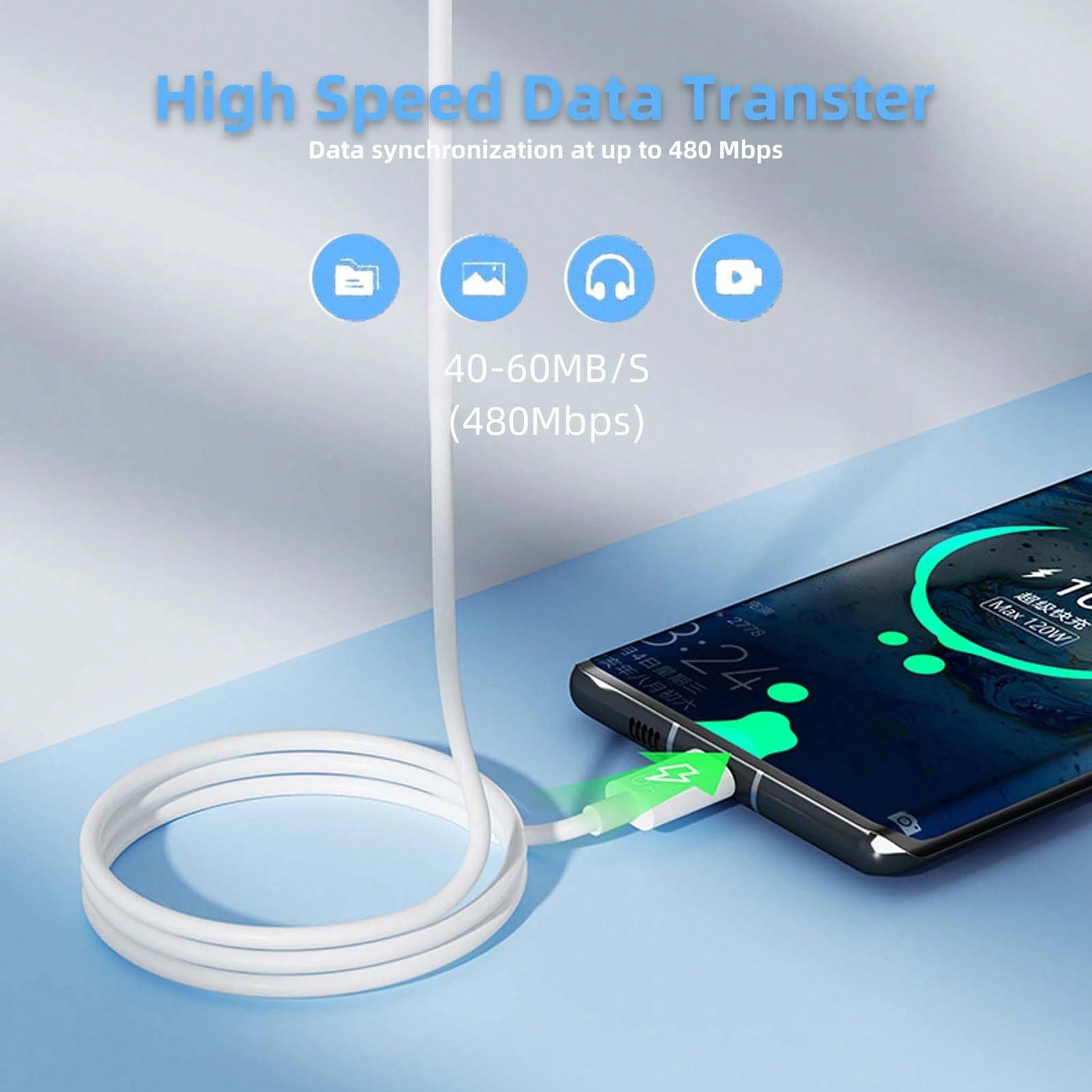 Carplay Cable Compatible With IPhone 16 17 USB A To USB C Cable, Suitable For 17 Air/17 16 15 Pro Max, Plus, Pro 12.9/11, 10th Gen, Air 5/4th Gen, Mini 6th Gen Charger Car Charging Cable