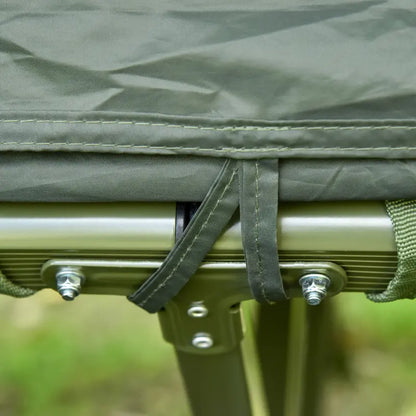 #Summervibes Outsunny 1/2 Person Foldable Camping Cot with Tent, Bedspread, Thick Air Mattress, 4-In-1 Elevated Camping Bed for Outdoor Hiking, Picnic, Travel,summerwins