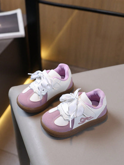 Children's Fashion Bow-Decorated Sneakers With Comfortable Lining