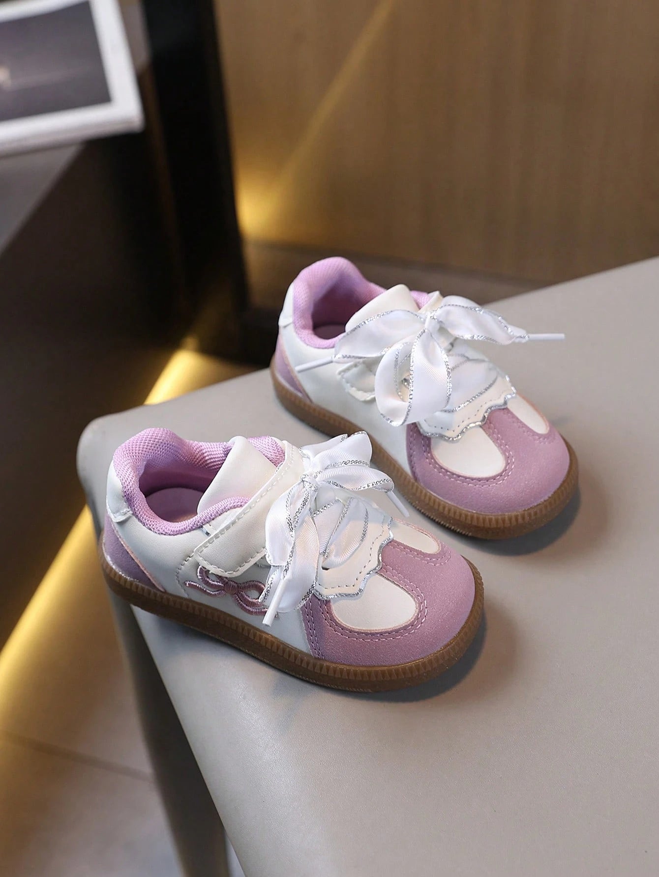 Children's Fashion Bow-Decorated Sneakers With Comfortable Lining