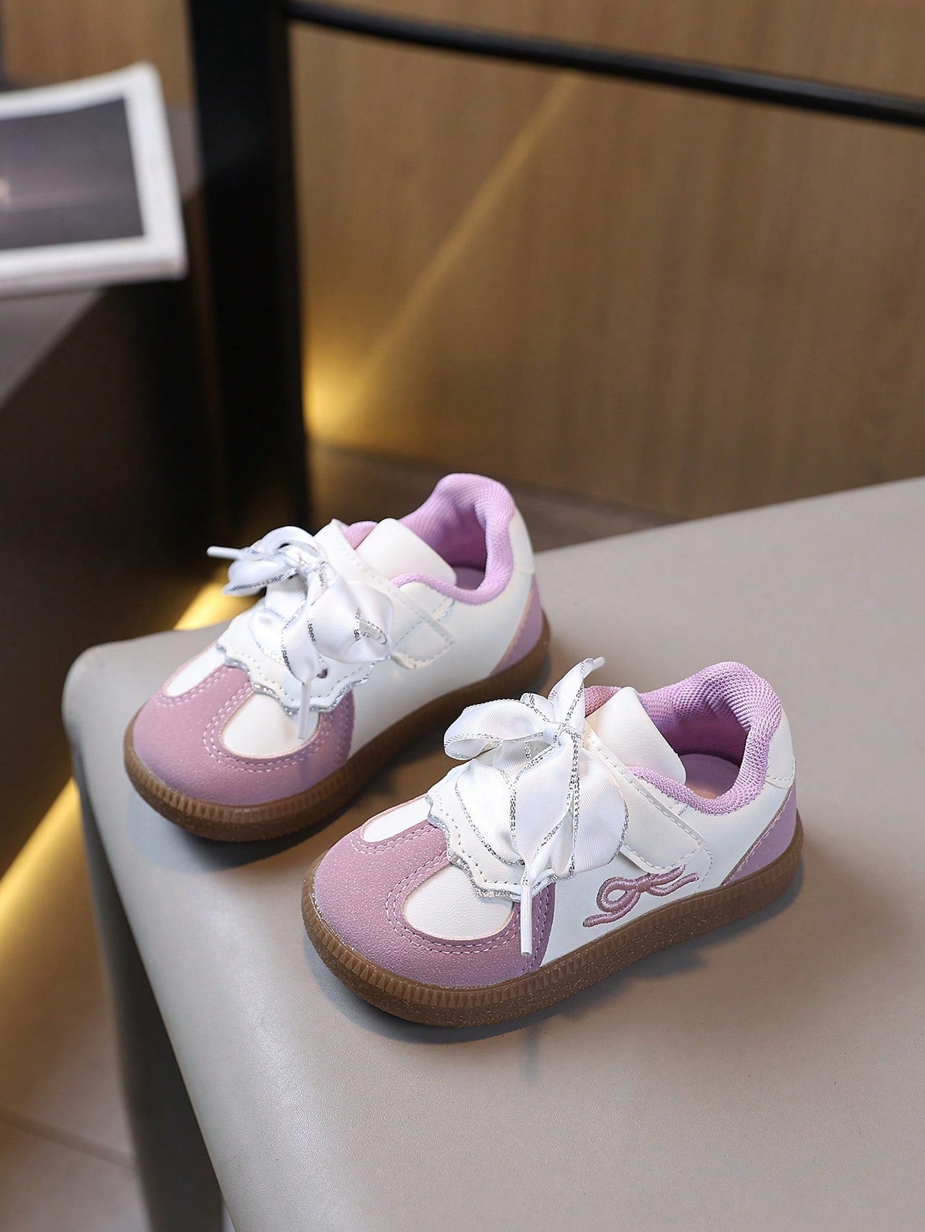 Children's Fashion Bow-Decorated Sneakers With Comfortable Lining