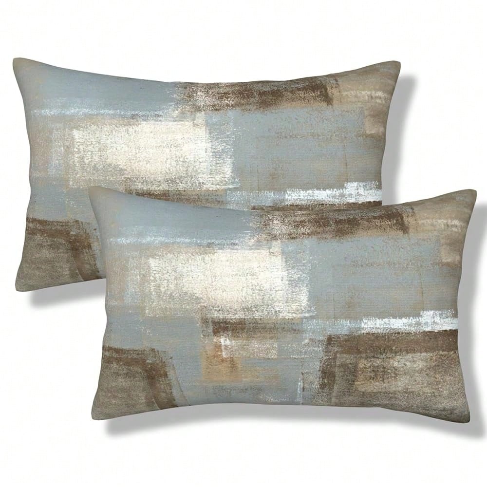 Chinoiserie Pattern Throw Pillow Covers Natural Scenic Botanical Tree Square Pillow Cover 18x18 Inch Set Of 2 Beige G Reen Decorative Pillowcase Cushion Cases Home Decor For Couch Sofa