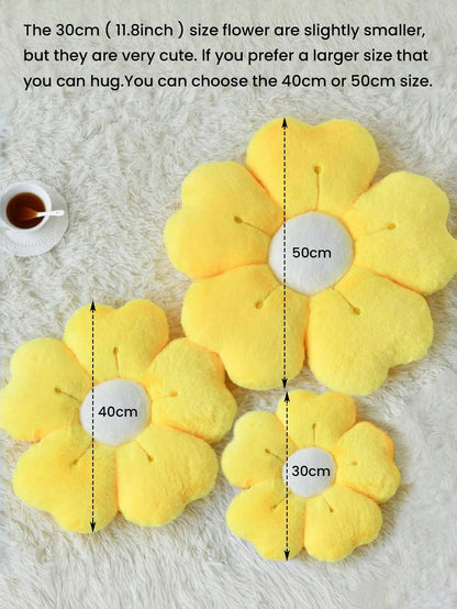 Christmas Decorative Pillows, Adorable Daisy Flower Cushions, Soft Faux Rabbit Fur Pillows For Sofas, Bedrooms, And Living Rooms,Perfect For Christmas And New Year Home Decor,A Wonderful Christmas Gif