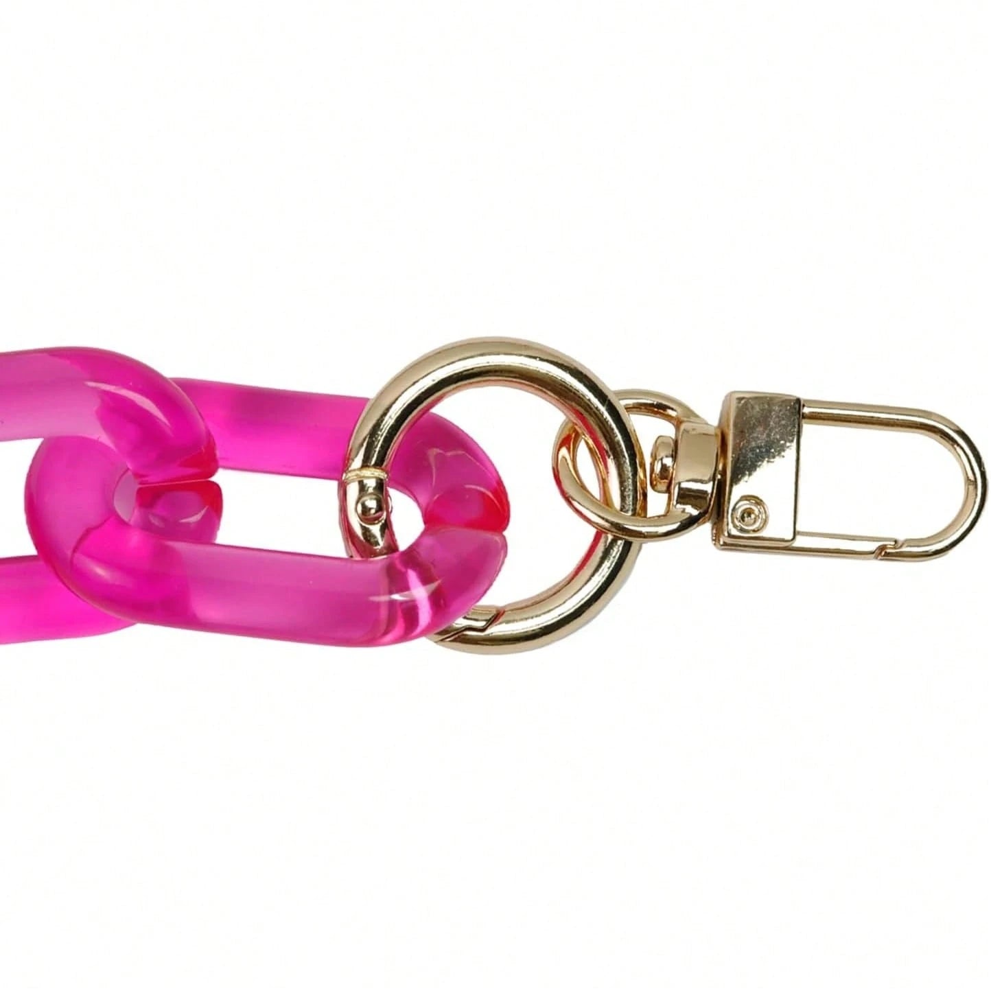 Chunky Acrylic Purse Strap Bag Chain Handle Purse Chain Replacement For Handbag Purse Shoulder Bag,(Rose, Length 17.7")