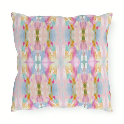 CKnight [Room Decor Pillow]Abstract Art OUTDOOR Pillow Mirrored Patio Decor Pink Purple Blue Garden Pillows Balcony Modern Swimming Pool Lumbar Swing Pillows Designer