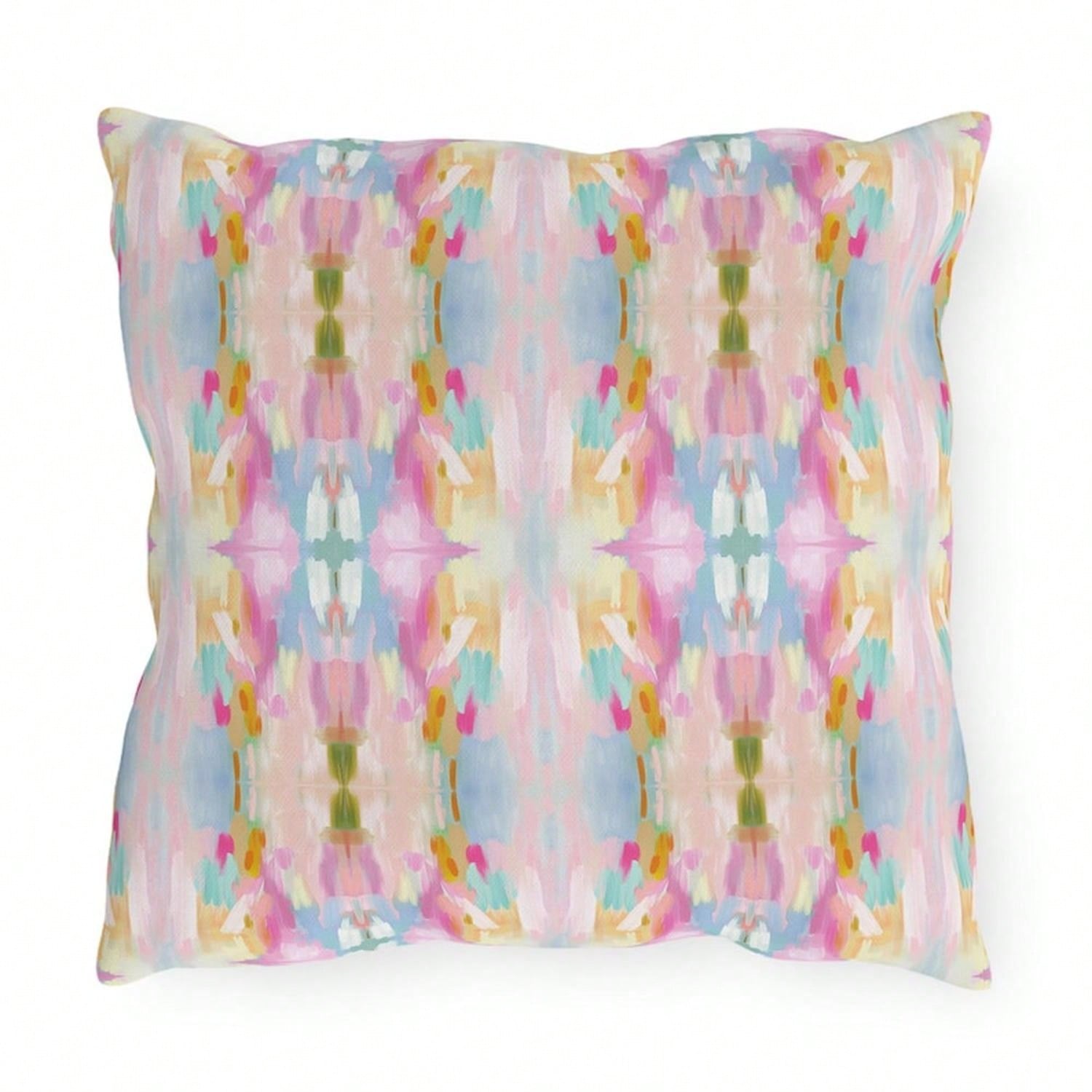 CKnight [Room Decor Pillow]Abstract Art OUTDOOR Pillow Mirrored Patio Decor Pink Purple Blue Garden Pillows Balcony Modern Swimming Pool Lumbar Swing Pillows Designer