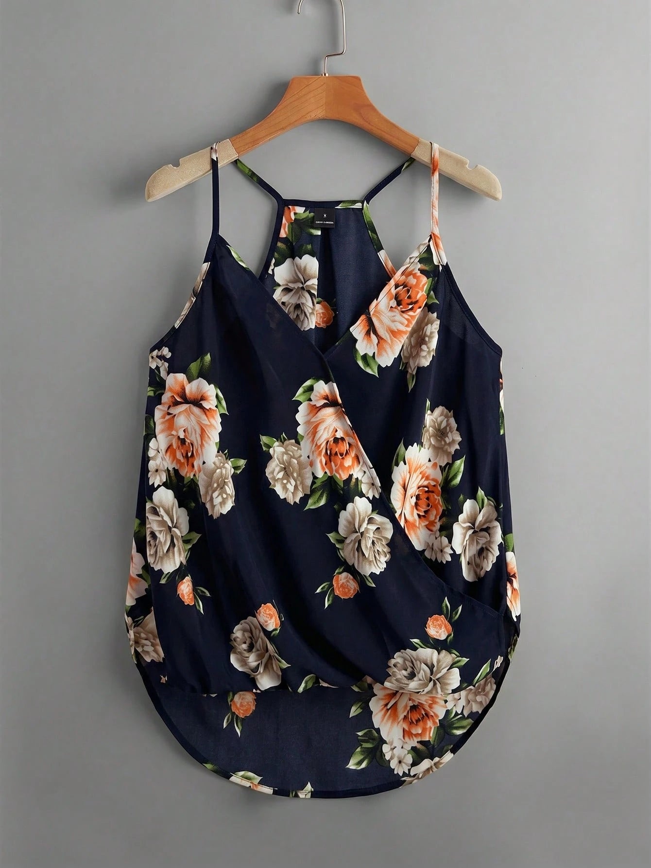 Clasi Floral Print High Low Hem Spring Cami Top