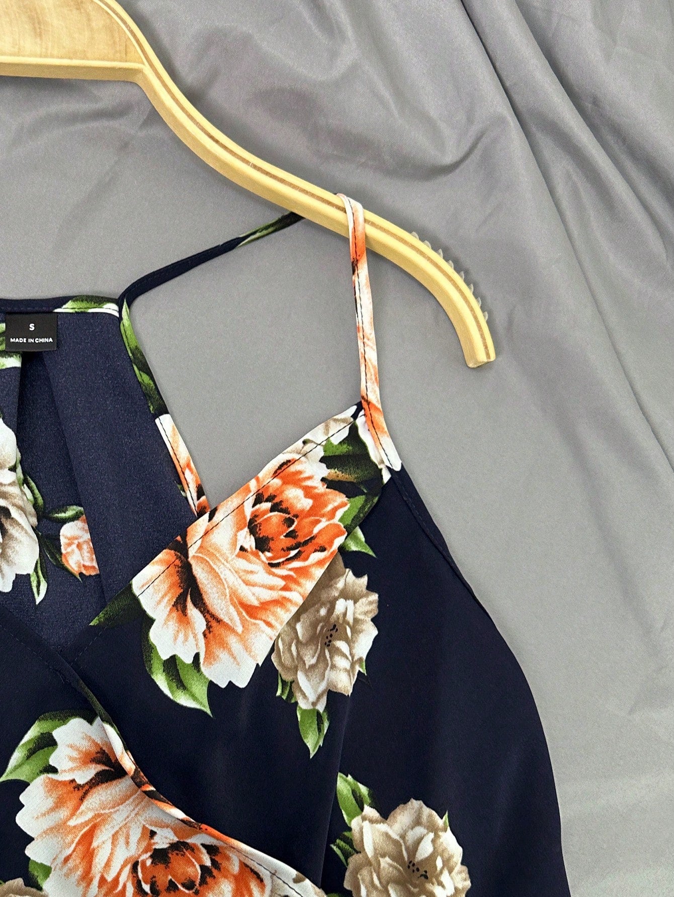 Clasi Floral Print High Low Hem Spring Cami Top