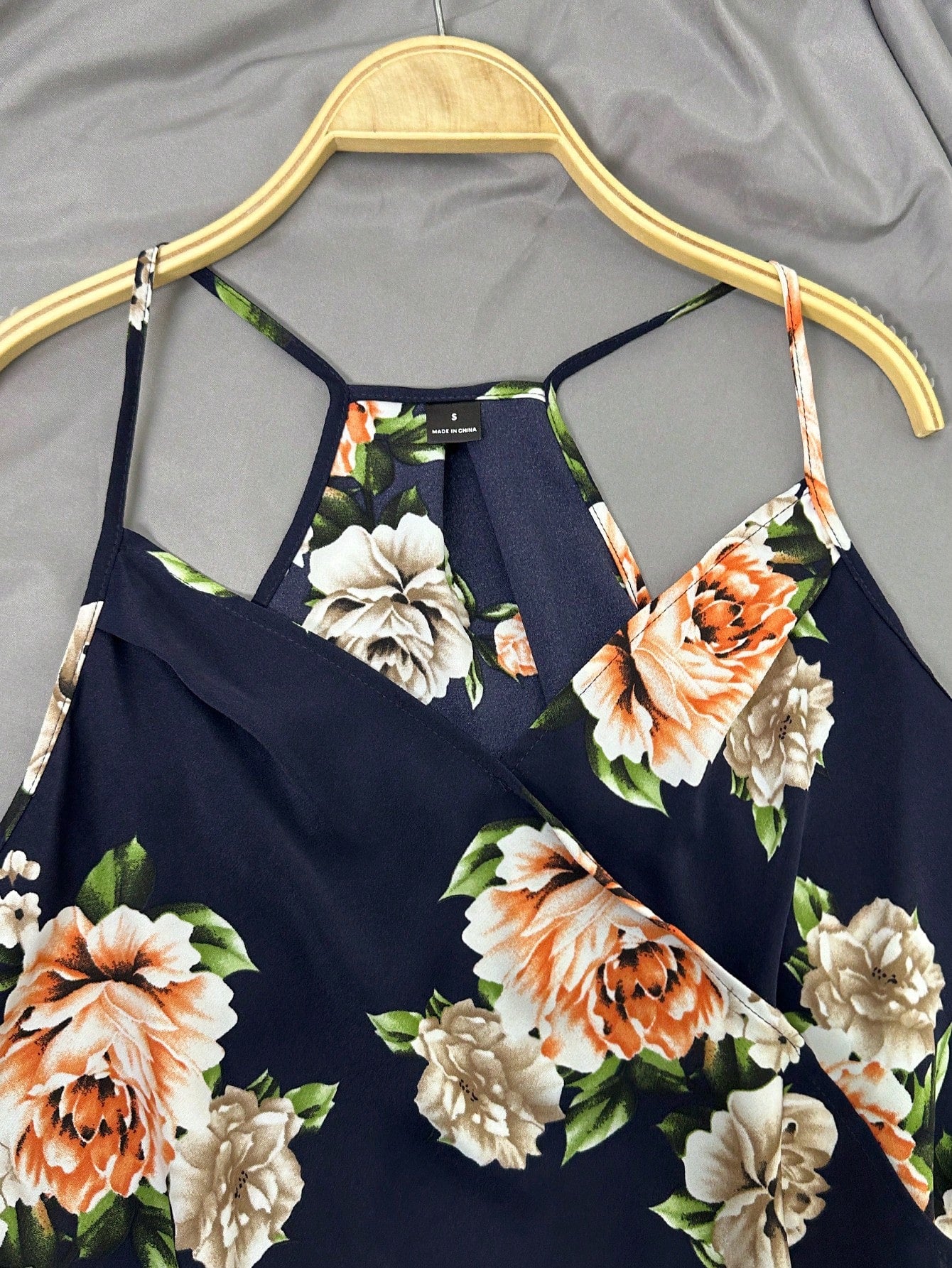 Clasi Floral Print High Low Hem Spring Cami Top