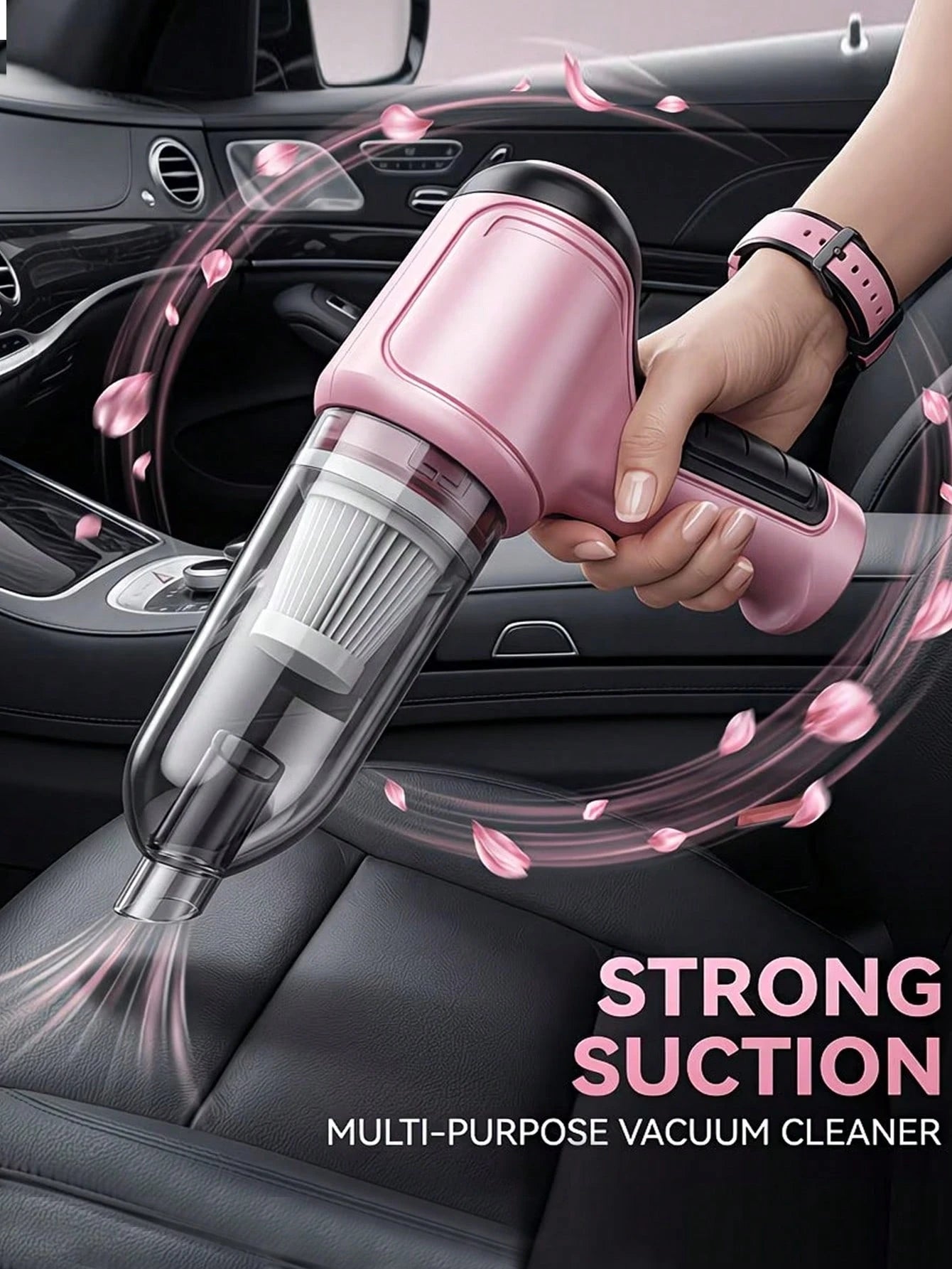 Cordless Handheld Vacuum Cleaner – Mini Wireless Multi-Functional Cleaning Machine With 7 Accessories, 2400mAh Lithium Battery, Lightweight Portable For Home Car Office Camping, Ideal Gift For Men Wom