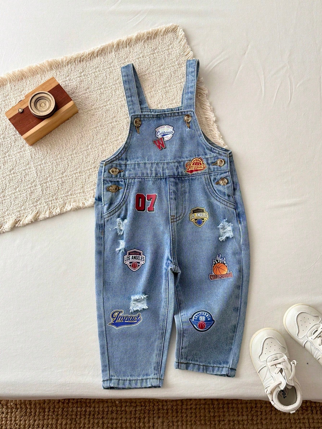 Cozy Pixies Baby Boy Cartoon Number Print Overalls Jumpsuit, Versatile And Comfortable