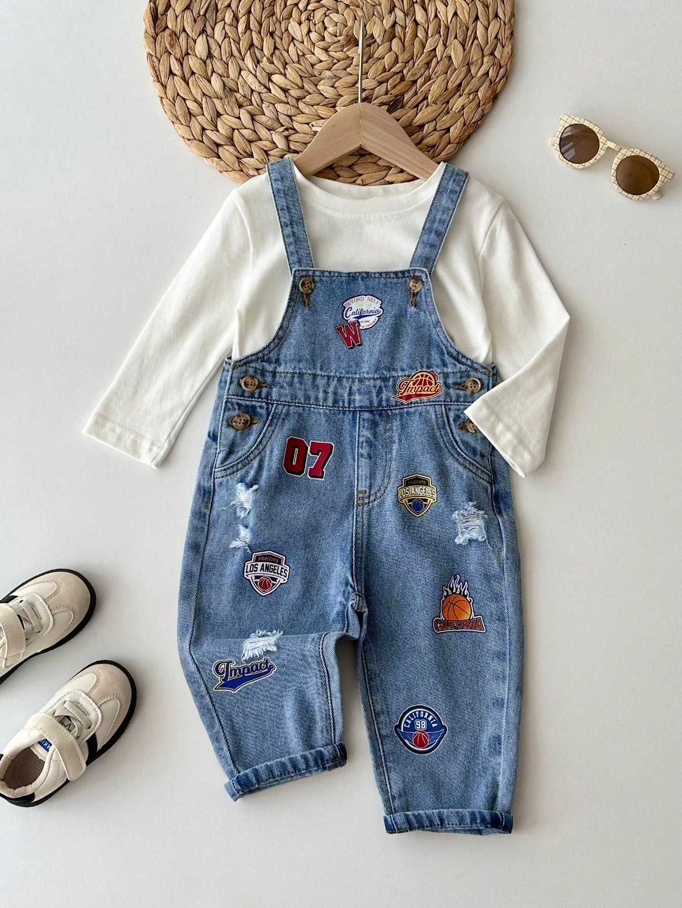 Cozy Pixies Baby Boy Cartoon Number Print Overalls Jumpsuit, Versatile And Comfortable
