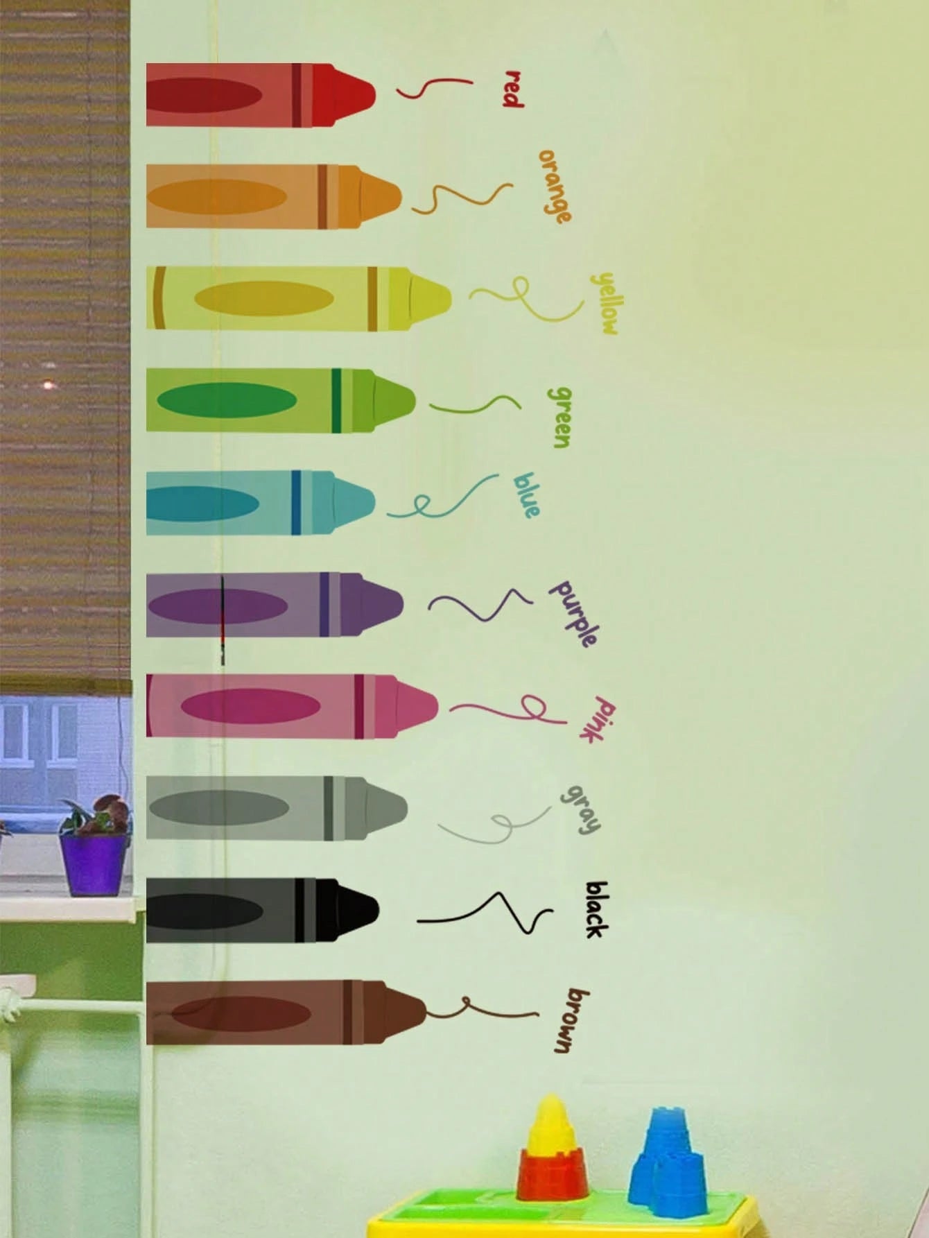 Crayon Spanish Positive Quote Number Train Wall Stickers, Home Wall Art Decor, Baby Nursery Bedroom Accessories, Cute Toddler Boys Girls Room Decor