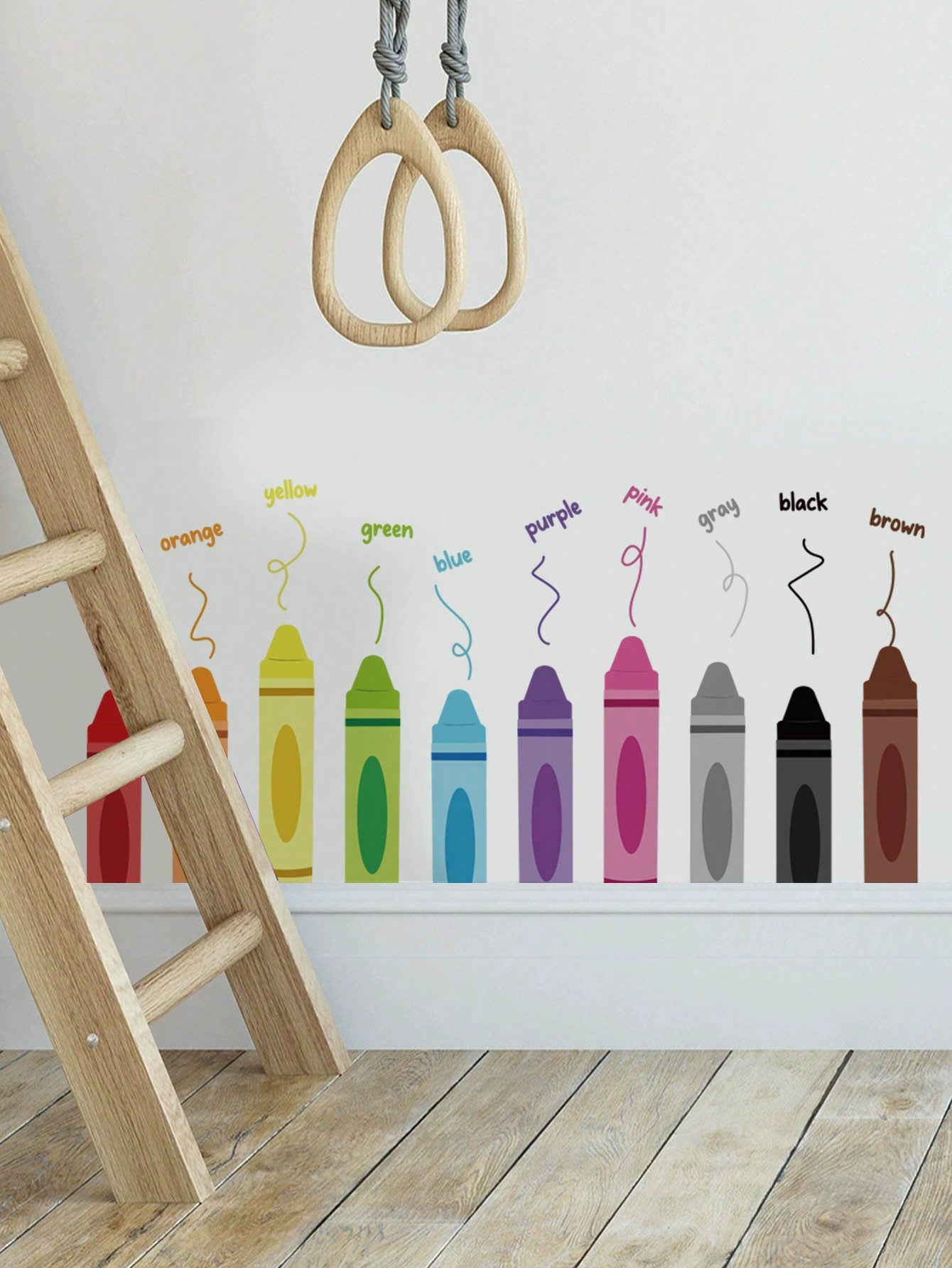 Crayon Spanish Positive Quote Number Train Wall Stickers, Home Wall Art Decor, Baby Nursery Bedroom Accessories, Cute Toddler Boys Girls Room Decor