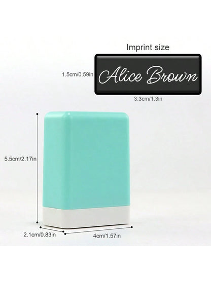 Create Your Own Handwritten Name Stamps: Personalized Signature Stamps With Auto-Press And Built-In Ink For Effortless Stamping On Various Surfaces Back To School Multi-Functional, Ornamental Colorful