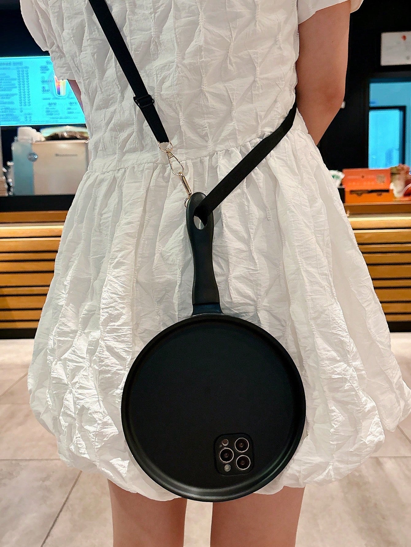 Creative Frying Pan Anti-Drop PC Phone Case Compatible With Apple
