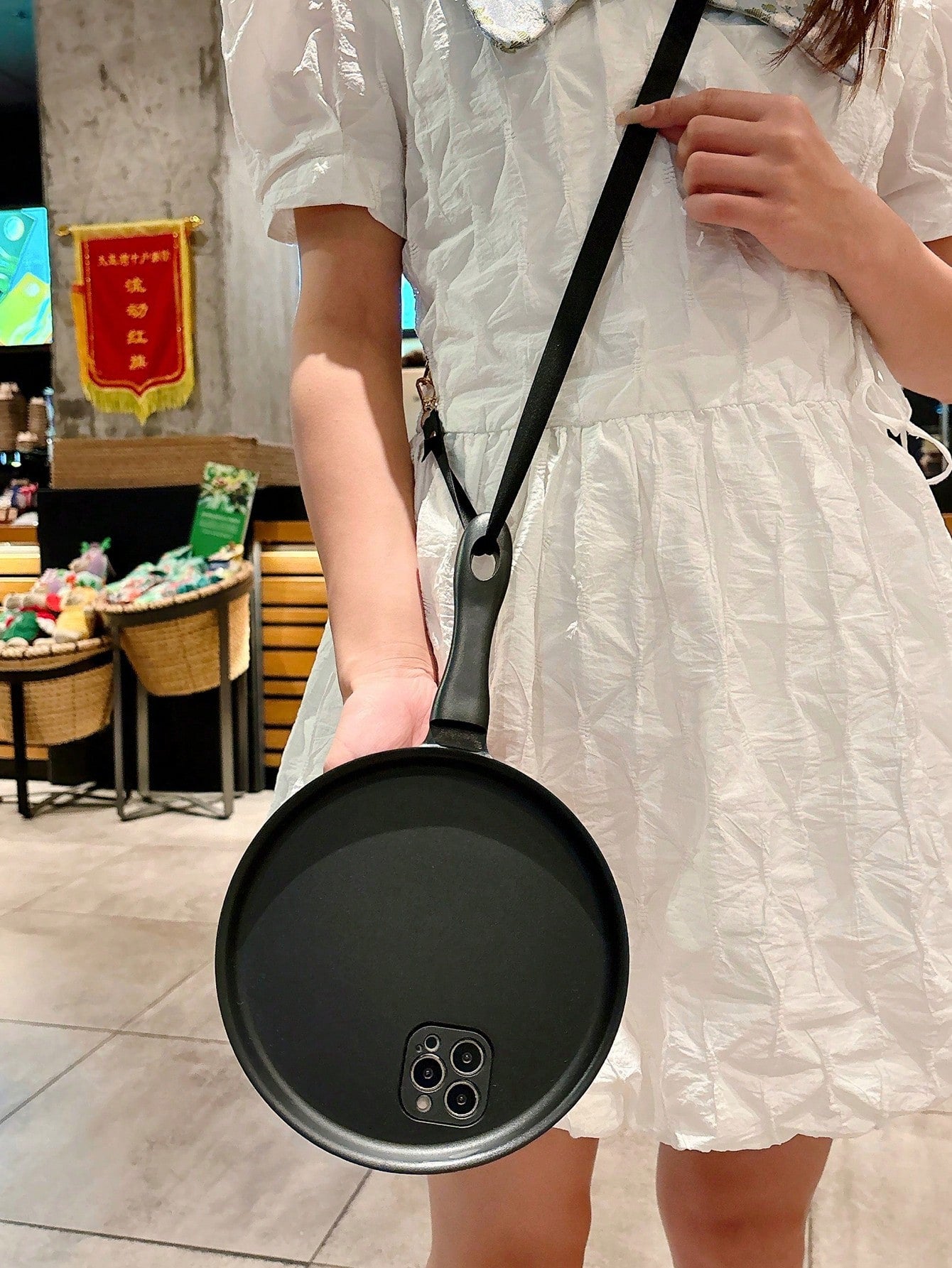 Creative Frying Pan Anti-Drop PC Phone Case Compatible With Apple