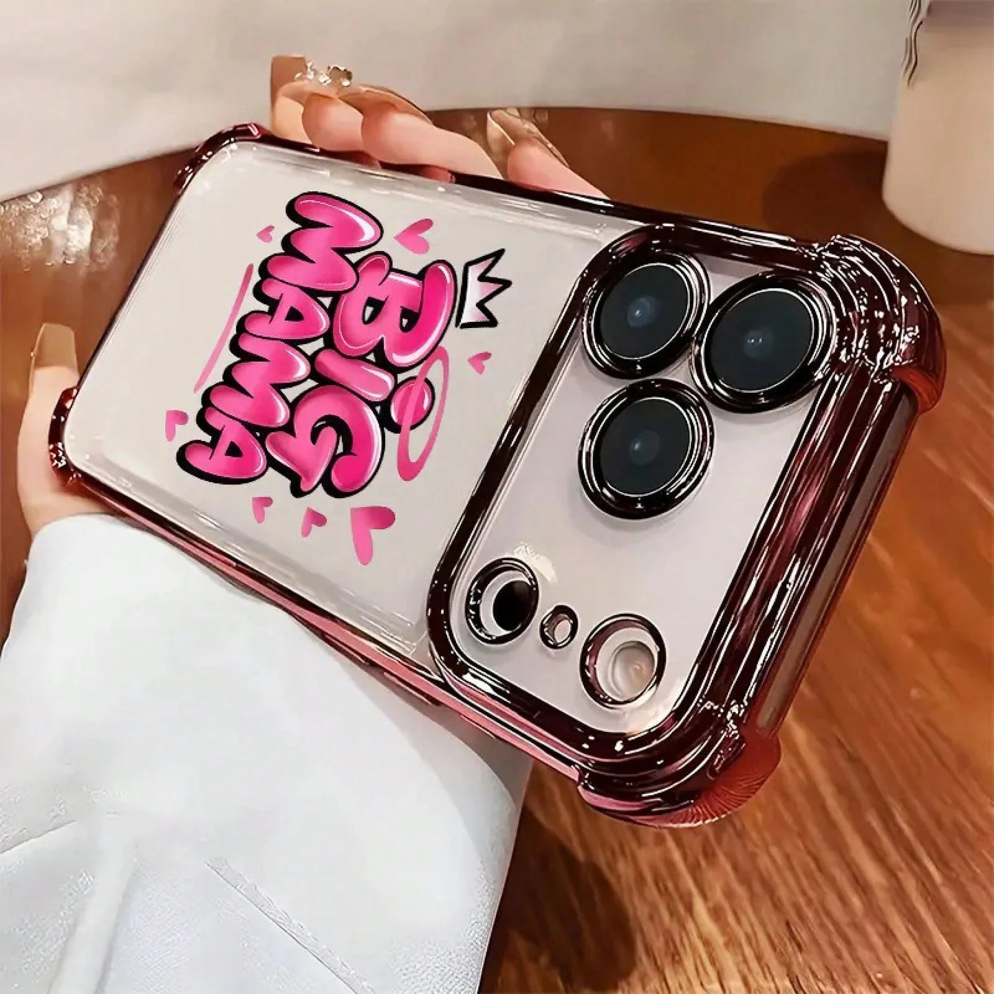 Crown Big Mama Quote Phone Case For IPhone 17 Air 16 15 14 13 12 11 Pro Max Plus Mother's Day Gift Soft Silicone Shockproof 2D Printing Electroplating Safety Cushion