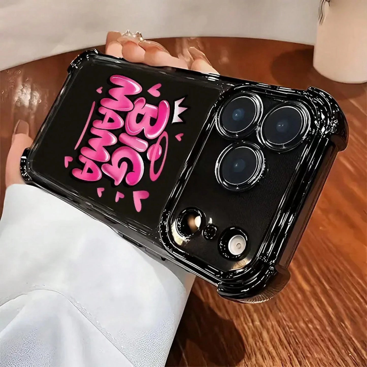 Crown Big Mama Quote Phone Case For IPhone 17 Air 16 15 14 13 12 11 Pro Max Plus Mother's Day Gift Soft Silicone Shockproof 2D Printing Electroplating Safety Cushion
