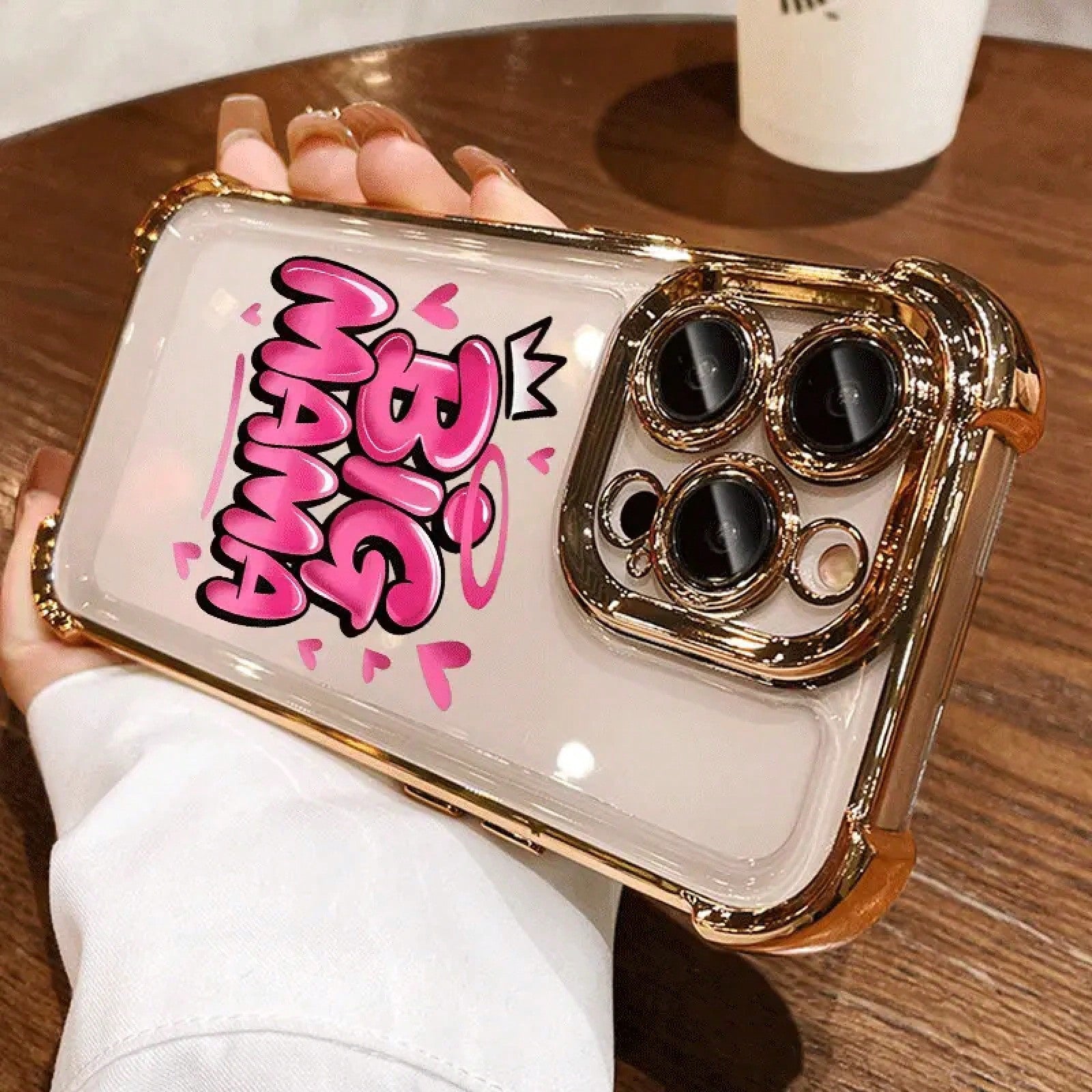 Crown Big Mama Quote Phone Case For IPhone 17 Air 16 15 14 13 12 11 Pro Max Plus Mother's Day Gift Soft Silicone Shockproof 2D Printing Electroplating Safety Cushion